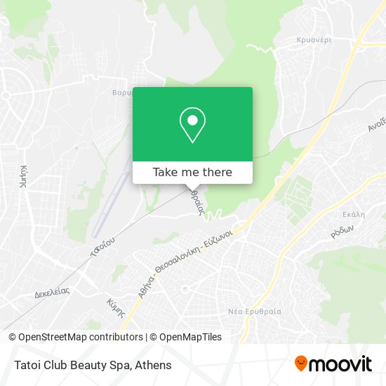 Tatoi Club Beauty Spa map