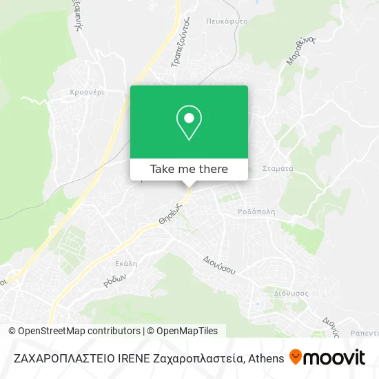 ΖΑΧΑΡΟΠΛΑΣΤΕΙΟ IRENE Ζαχαροπλαστεία map