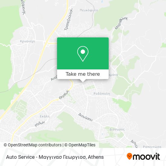 Auto Service - Μαγγινασ Γεωργιοσ map