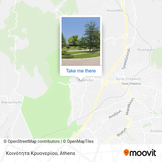 Κοινότητα Κρυονερίου map