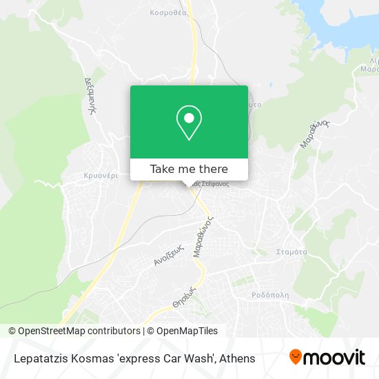 Lepatatzis Kosmas 'express Car Wash' map