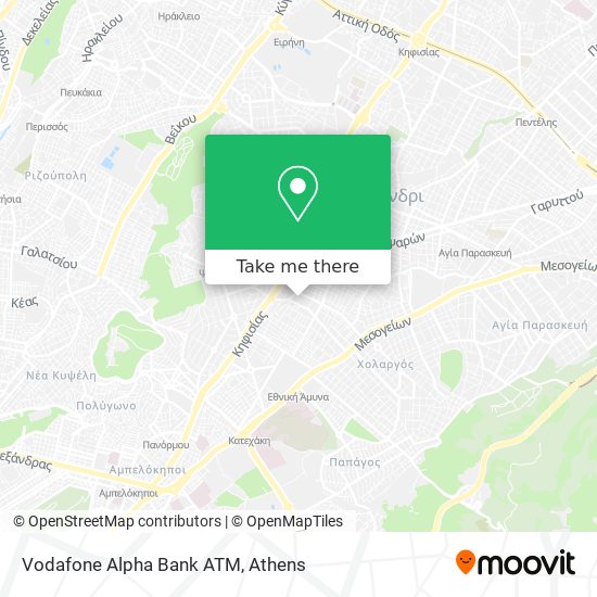 Vodafone Alpha Bank ATM map