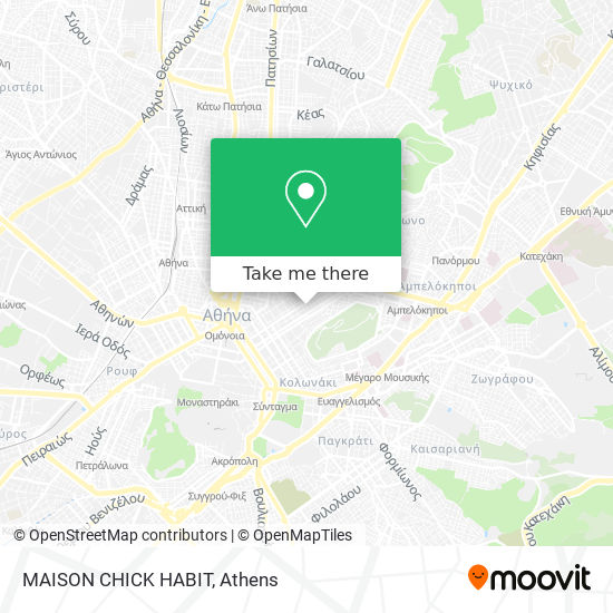 MAISON CHICK HABIT map