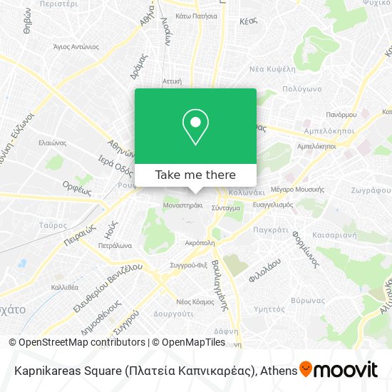 Kapnikareas Square (Πλατεία Καπνικαρέας) map