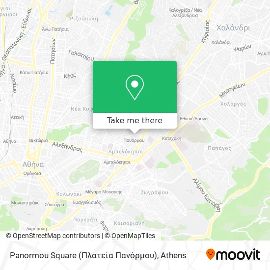 Panormou Square (Πλατεία Πανόρμου) map