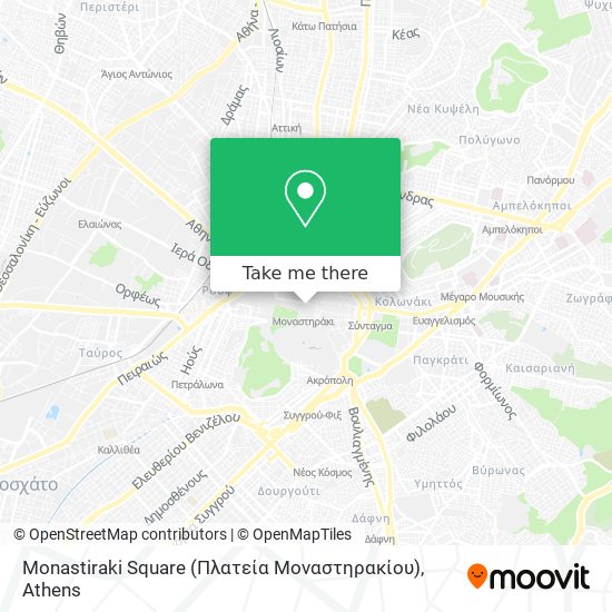 Monastiraki Square (Πλατεία Μοναστηρακίου) map