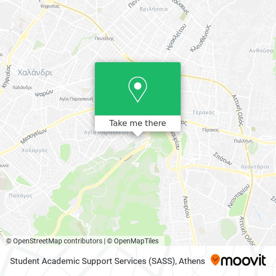 Student Academic Support  Services (SASS) map