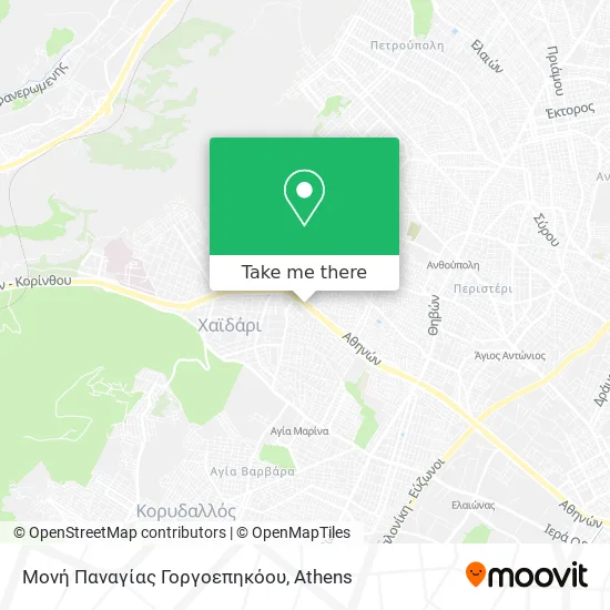 Μονή Παναγίας Γοργοεπηκόου map