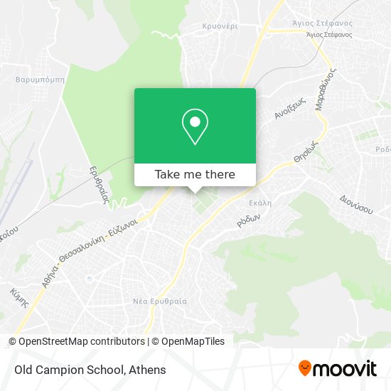 Old  Campion School map