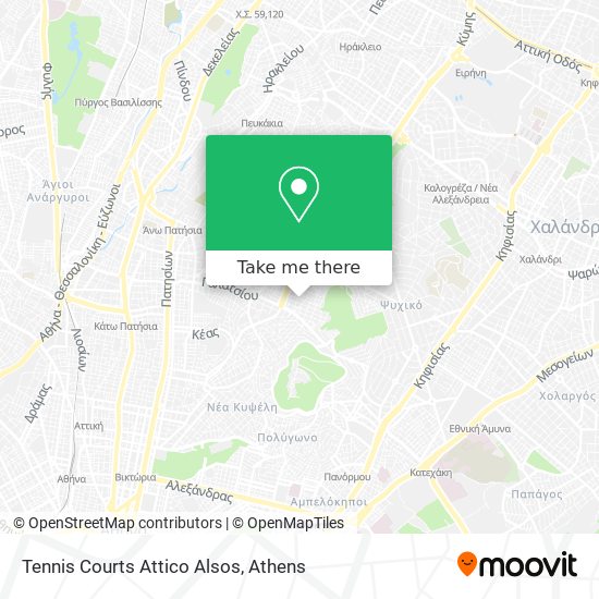 Tennis Courts Attico Alsos map