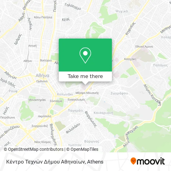 Κέντρο Τεχνών Δήμου Αθηναίων map