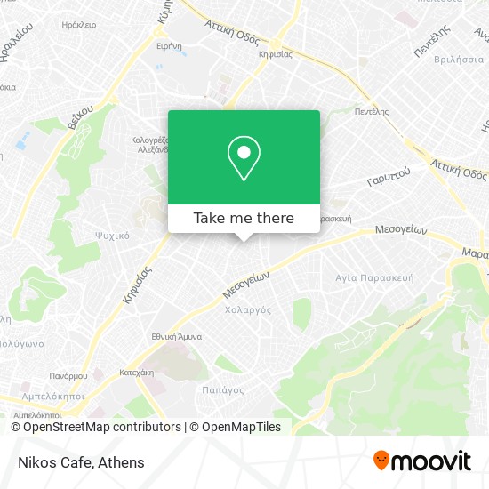 Nikos Cafe map