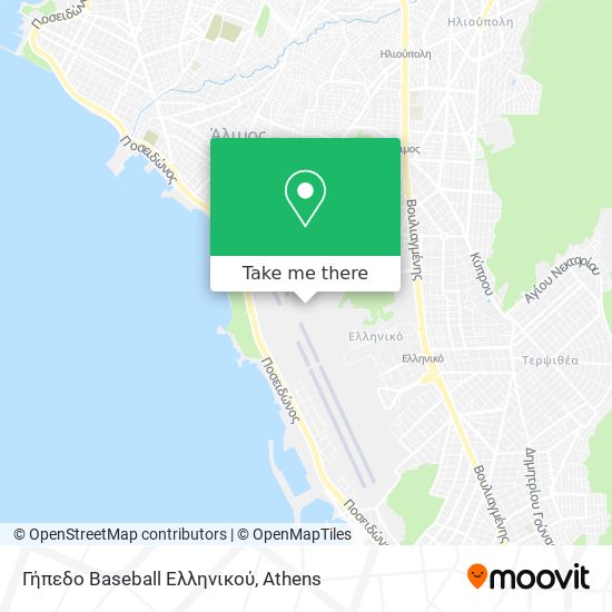 Γήπεδο Baseball Ελληνικού map
