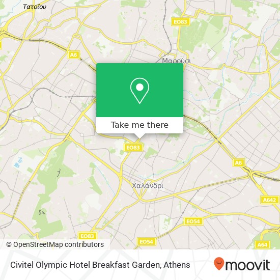 Civitel Olympic Hotel Breakfast Garden map