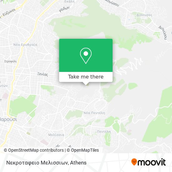 Νεκροταφειο Μελισσιων map