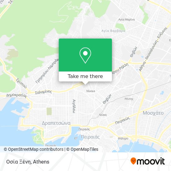 Οσία Ξένη map