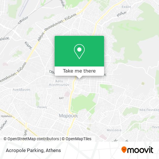 Acropole Parking map