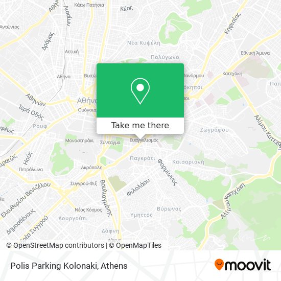 Polis Parking Kolonaki map