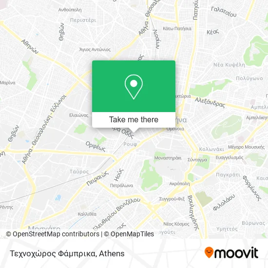 Τεχνοχώρος Φάμπρικα map