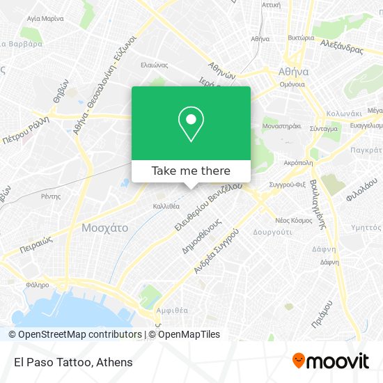 El Paso Tattoo map
