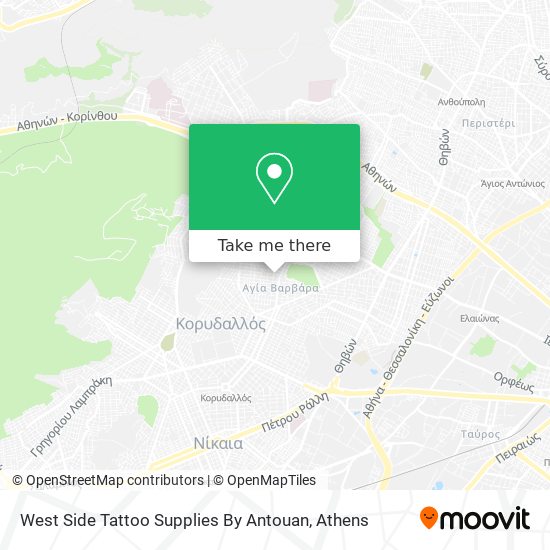 West Side Tattoo Supplies By Antouan map