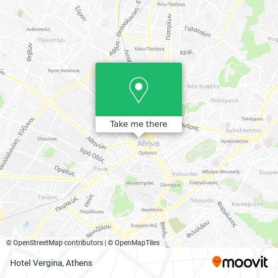 Hotel Vergina map