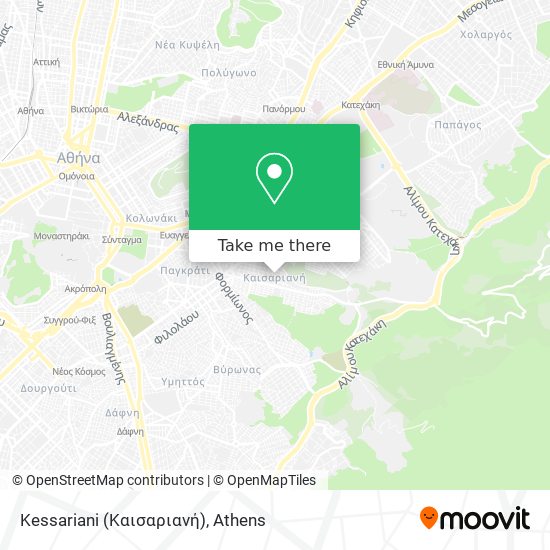 Kessariani (Καισαριανή) map