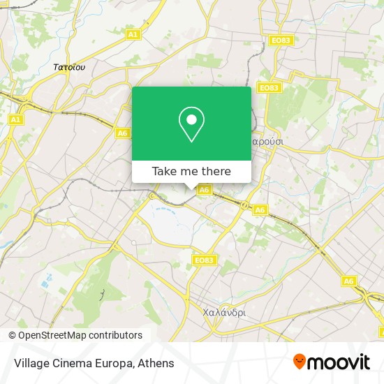 Village Cinema Europa map