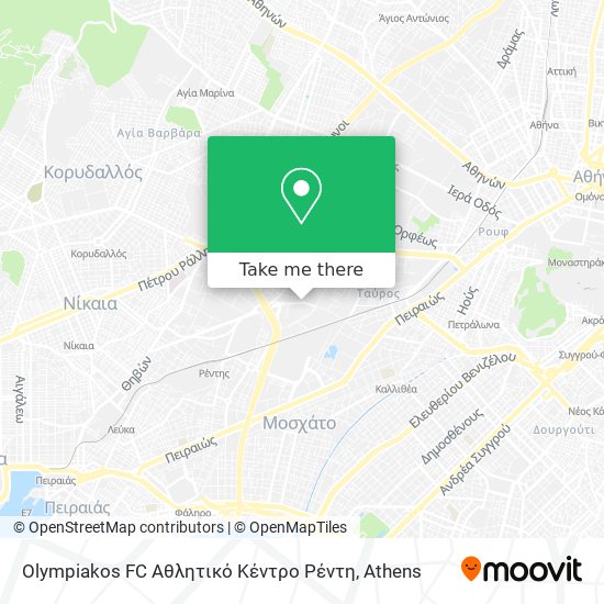 Olympiakos FC Αθλητικό Κέντρο Ρέντη map