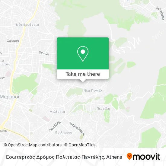 Εσωτερικός Δρόμος Πολιτείας-Πεντέλης map