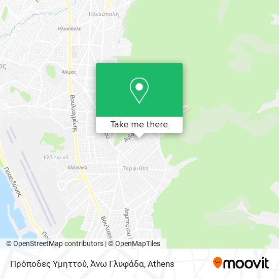 Πρόποδες Υμηττού, Άνω Γλυφάδα map