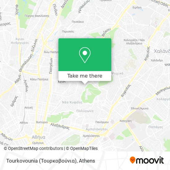 Tourkovounia (Τουρκοβούνια) map