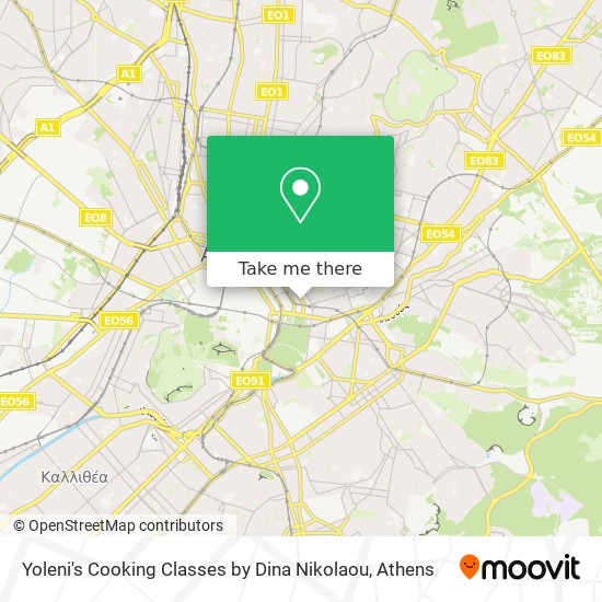 Yoleni's Cooking Classes by Dina Nikolaou map