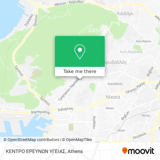ΚΕΝΤΡΟ ΕΡΕΥΝΩΝ ΥΓΕΙΑΣ map