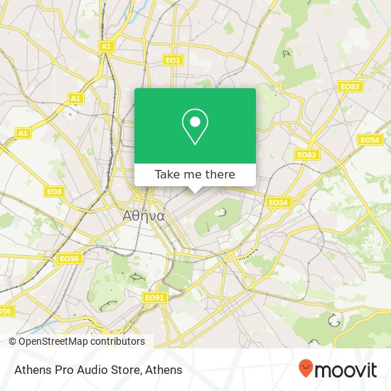 Athens Pro Audio Store map