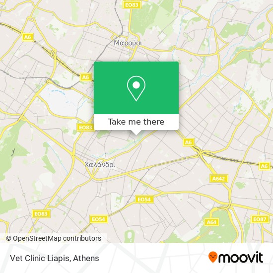 Vet Clinic Liapis map