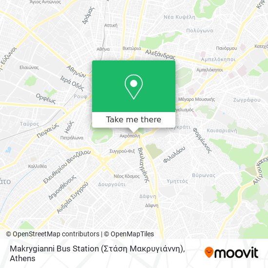 Makrygianni Bus Station (Στάση Μακρυγιάννη) map