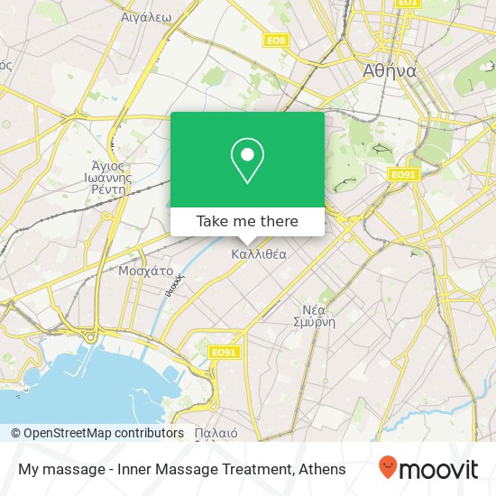 My massage - Inner Massage Treatment map
