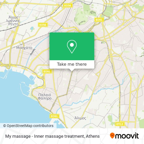 My massage - Inner massage treatment map