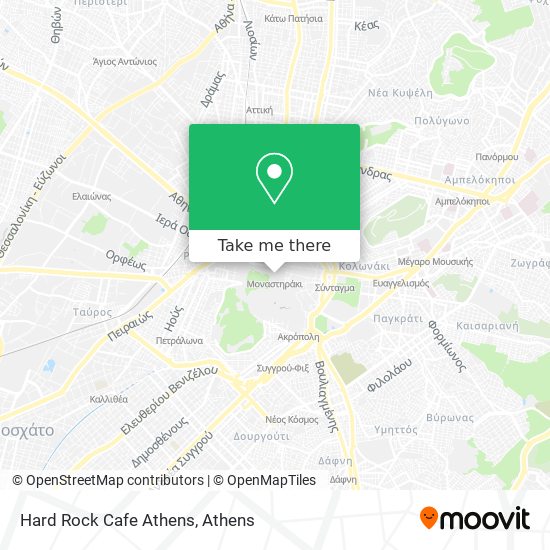 Hard Rock Cafe Athens map
