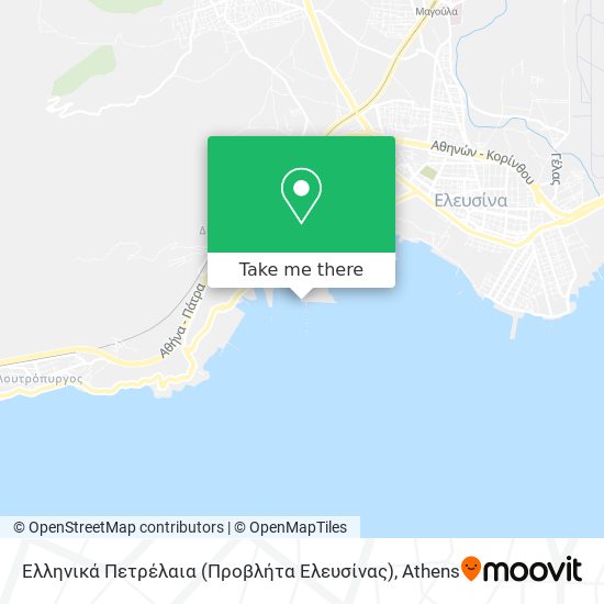 Ελληνικά Πετρέλαια (Προβλήτα Ελευσίνας) map