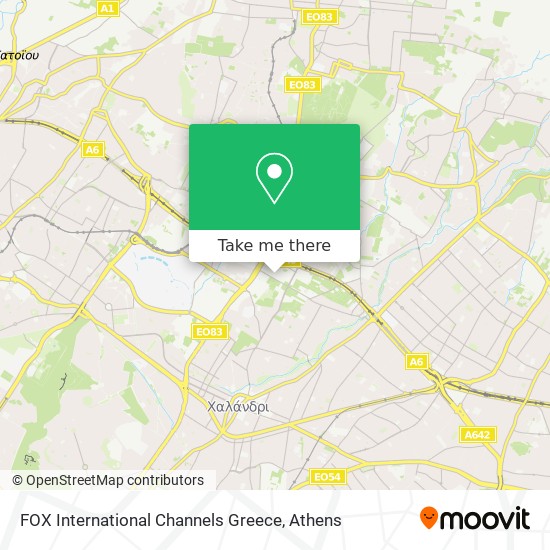FOX International Channels Greece map