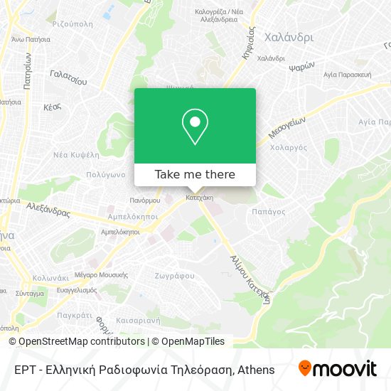 ΕΡΤ - Ελληνική Ραδιοφωνία Τηλεόραση map
