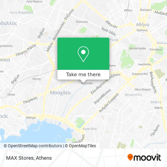 MAX Stores map