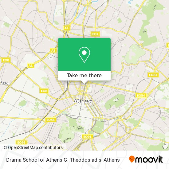 Drama School of Athens G. Theodosiadis map