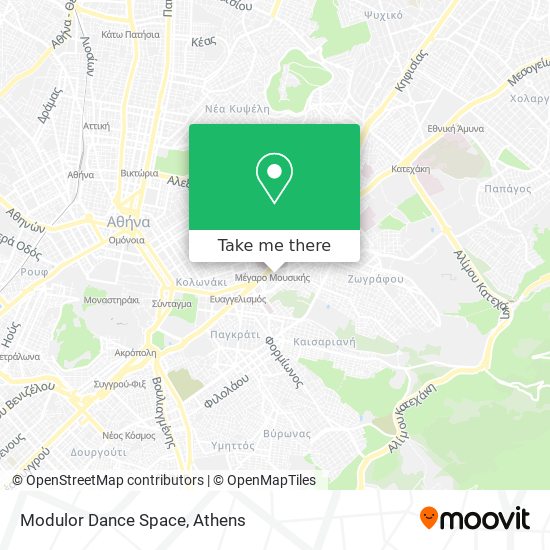 Modulor Dance Space map