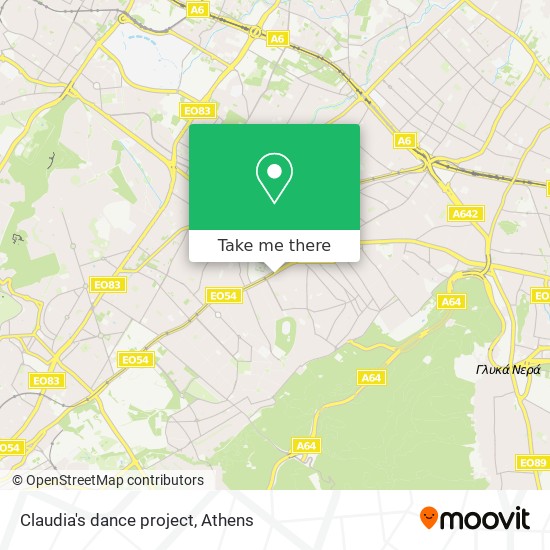 Claudia's dance project map
