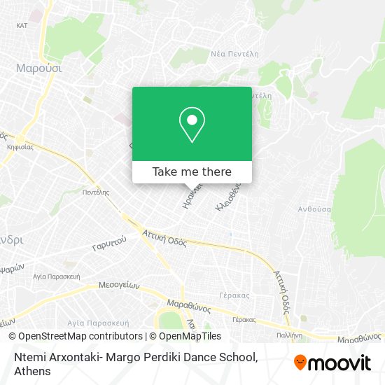 Ntemi Arxontaki- Margo Perdiki Dance School map
