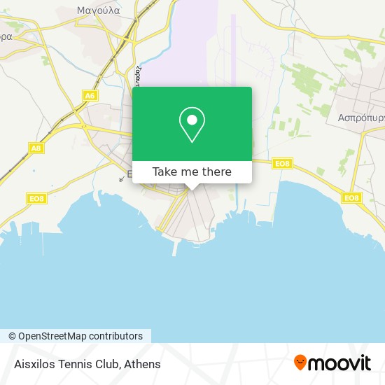 Aisxilos Tennis Club map