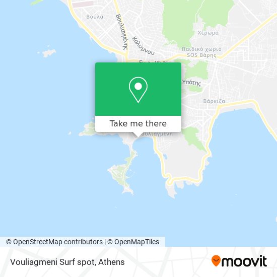 Vouliagmeni Surf spot map